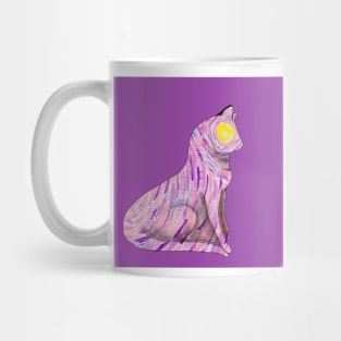 Van Gough inspired twilight pretty kitty Mug